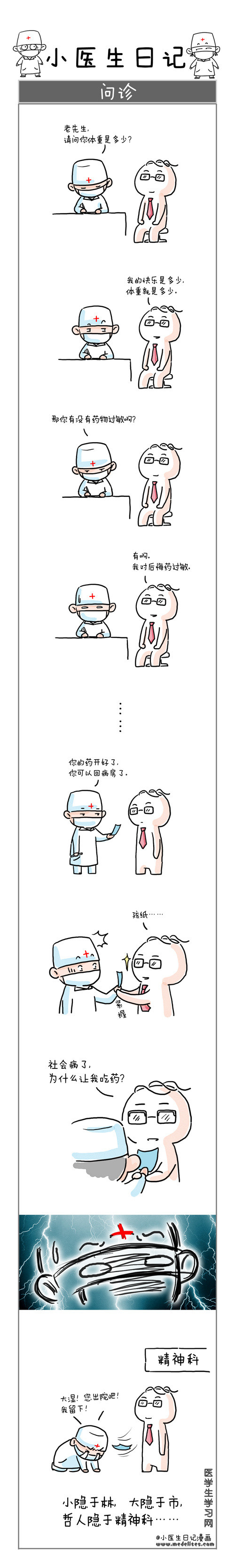 小医生日记漫画---问诊